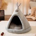 Tipi douillet pour chat et petit chien ; Coton respirant