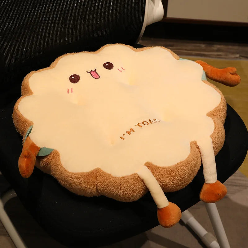 Détail de la mousse à mémoire de forme du coussin tartine de pain