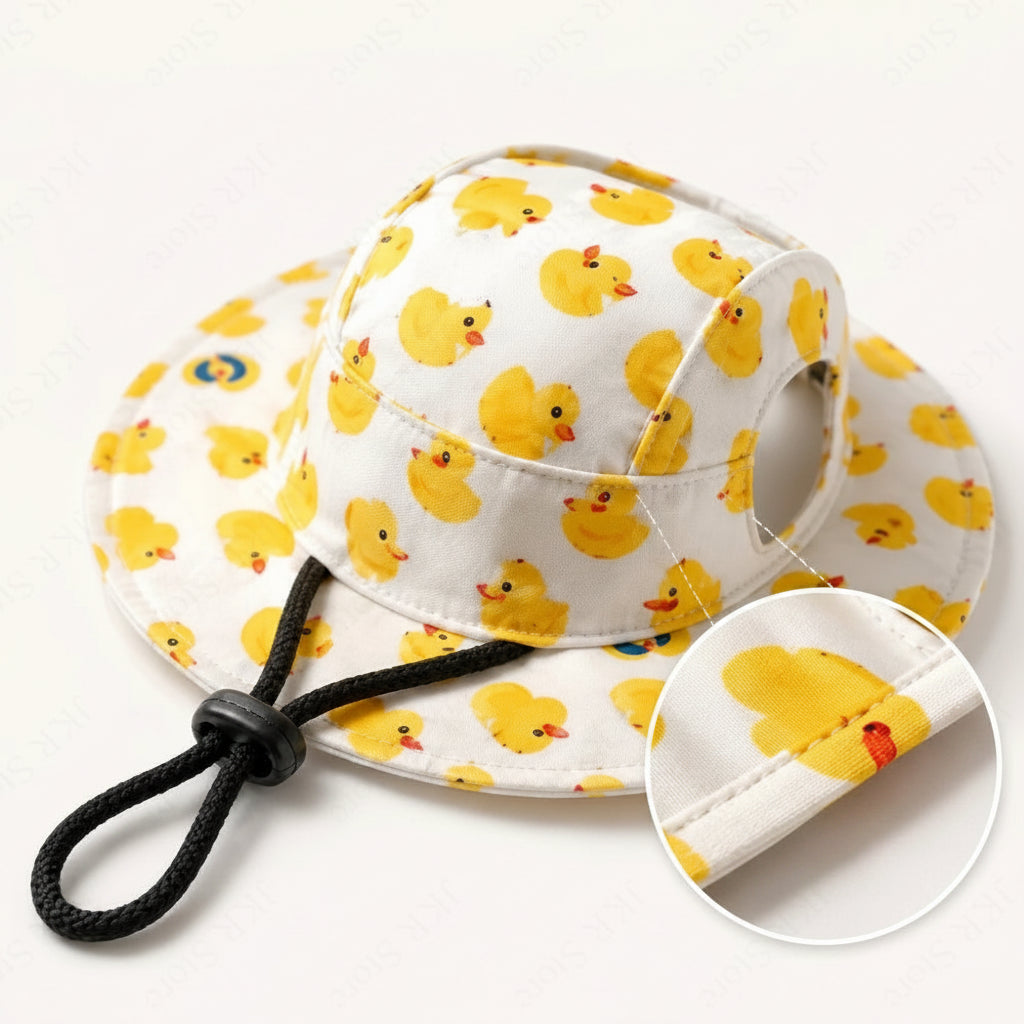Casquette d'été pour chien, Protection soleil ajustable